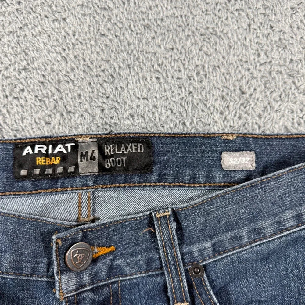 Ariat Rebar M4 Relaxed Boot Jeans Mens 32x32 Workwear Cowboy Western Denim